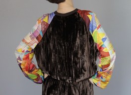 костюм Африка, 48 р-р, вид со спины,  шелк, батик